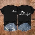 thumbnail image 1 of Fiudx Camisas para Mujer Camiseta de Manga Corta con Cuello Redondo y Estampado Informal a La Moda para Mujer, 1 of 3