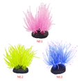 thumbnail image 3 of POINTERTECK Colorful Artificial Resin Coral Aquarium Decorations Soft Plant Simulation Fish Tank Ornament yellow, 3 of 9