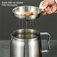 thumbnail image 5 of Multifunctional Oil Filter Pot,Bexikou 2L Stainless Steel Oil Filter Pot,Large Capacity Versatile Oil Filter Pot,Heavy Duty Bacon Grease Container Oil Filter Tank for Kitchen Camping, 5 of 7