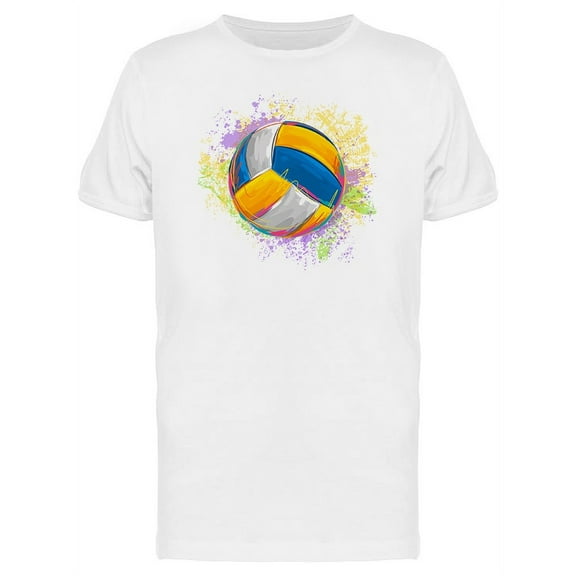 Colorful Volleyball Logo Tee Men's -Image by Shutterstock
