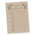 thumbnail image 2 of Inkdotpot 50-Pack Wedding Word Scramble Bridal ShowerGameCards Rustic Kraft PaperParty Wedding Supplies, 2 of 5
