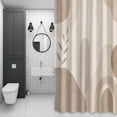 thumbnail image 6 of Bedliving Shower Curtain for Bathroom with 12 Hooks, Taupe Arches Boho Waterproof Fabric, 72" x 72", 6 of 10