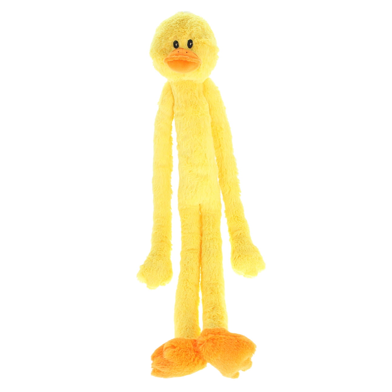 Multipet Swingin' Slevins Plush Duck Dog Toy, Extra Long, Extra Squeakers, 27 inches