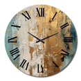 thumbnail image 2 of Designart "Daydreams with a Touch of Gold VII" Minimalism Oversized Wall Clock, 2 of 5