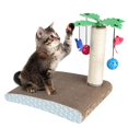 thumbnail image 2 of Tablero rascador de papel corrugado para gato Vhermosa juguete garras molienda campana cocotero, 2 of 8