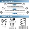 thumbnail image 5 of Urbanest Adjustable Single Curtain Rod Set Domanda Finials – 5/8 -Inch Diameter, With Black Rod, 28–48 Inches, 5 of 6