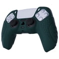 thumbnail image 6 of PlayVital Guardian Edition Racing Green Ergonomic Soft Anti-Slip Controller Silicone Case Cover for PS5, Rubber Protector Skins with Black Joystick Caps for PS5 Controller, 6 of 9