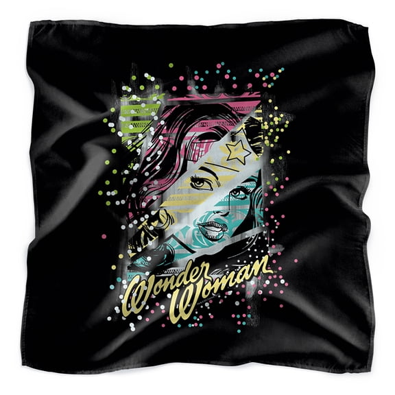 Wonder Woman Color Block Bandana (21 in x 21 in)