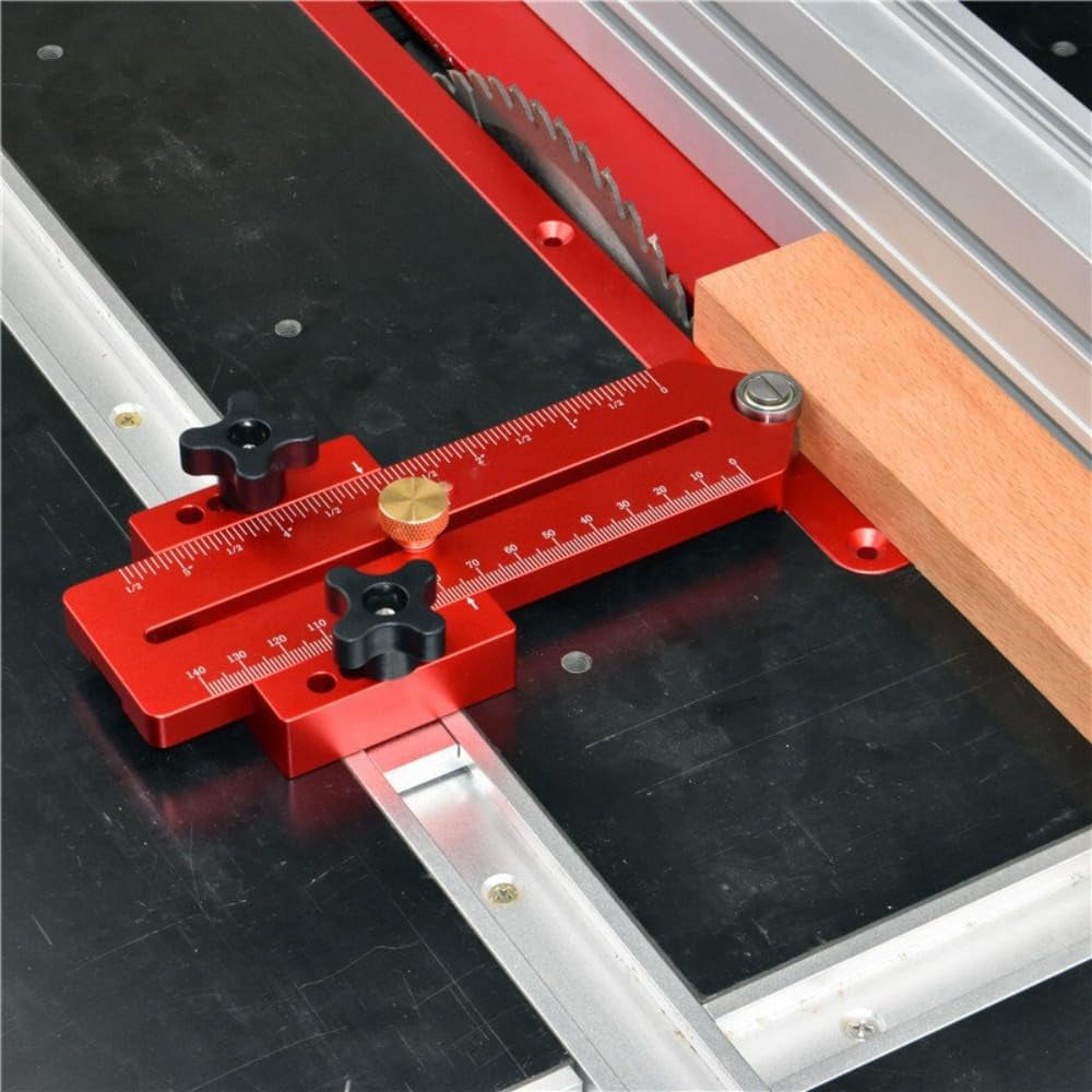 Aluminum Alloy Table Saw Thin Rip Jig For Woodworking Repeat Thin Cut Easy Thin Board Cutting