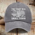 thumbnail image 2 of yunLXY Hat Grey Hillbilly 2024 Flag Hat 2024 Baseball Cap Patriotic Election Hat One Size, 2 of 4