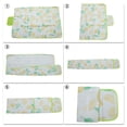 thumbnail image 5 of Unique Bargains Picnic Blanket Waterproof Beach Mat Lightweight with Handle Yellow Green, 5 of 7