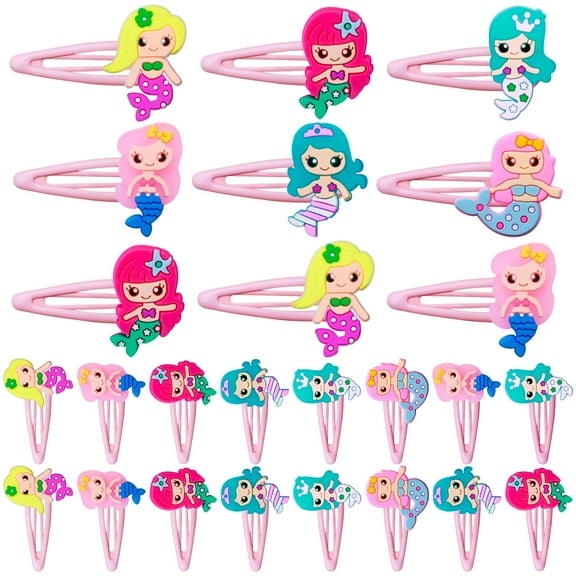 6pcs Mermaid Hair Clip Party Favors