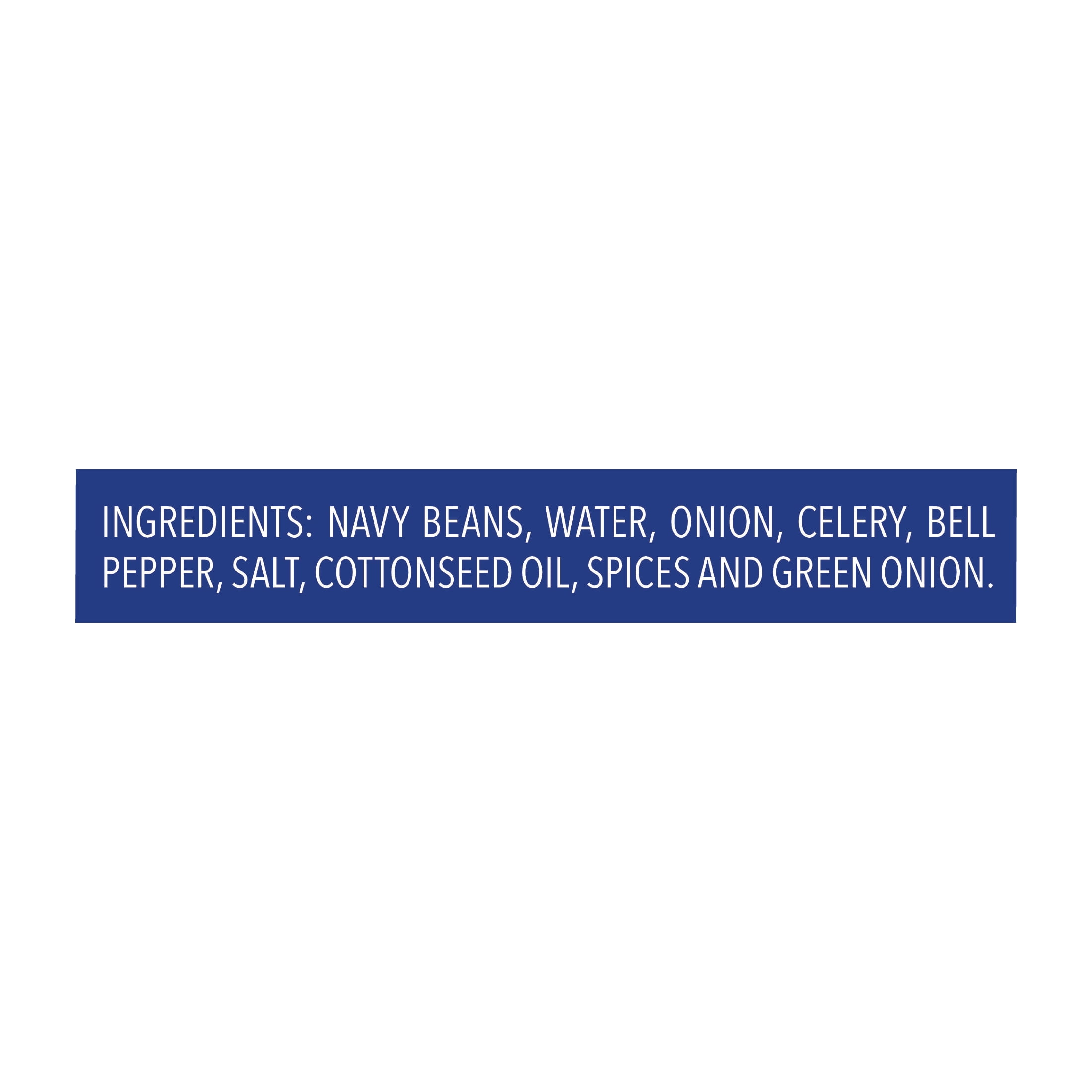 Blue Runner Creole Cream Style Navy Beans with Creole Mirepoix, 26 oz Can, Heat and Serve