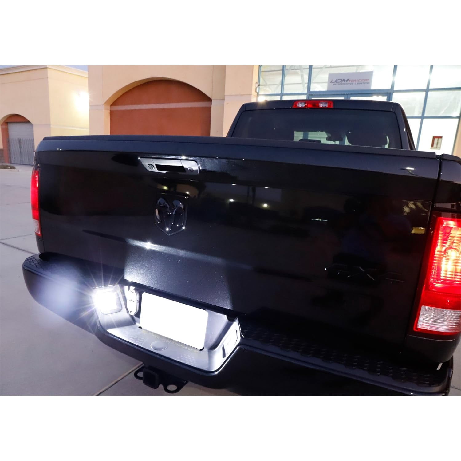 Xenon White White OEM-Fit 3W Full License Plate Light Kit For 2003-18 Dodge RAM 1500 2500 3500, Powered by 18-SMD LED