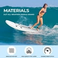 thumbnail image 2 of Pirecart 11 ft Inflatable Stand up Paddle Board 6' Thick SUP Paddle Board W/ Carry bag, Hand Pump, Air pump, White, 2 of 7