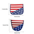 thumbnail image 3 of Maytalsory Durable Golf Magnétique Imperméable Club Cercle Brodé Club pour Facile Demi Rond Housse de Club Peluche pour Demi Club Blanc USA Demi Cercle, 3 of 6