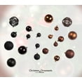 thumbnail image 5 of 100 Shatterproof Christmas Ornament Balls - Christmas Ornaments For Christmas Tree Home Wedding Or Parties Decorative Ball (Sizes, 1.2" 1.6" & 2.4" ) (Black & Brown), 5 of 6
