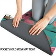 thumbnail image 3 of Australian Shepherd Pioneer Flower Hot Yoga Mat Towel Non Slip for Hot Yoga - Quick-Drying Yoga Mat Cover with 4 Corner Pockets with Travel Bag - Hot Yoga Towel Non Slip 70"x26", 3 of 6