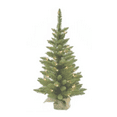 thumbnail image 6 of 3' Prelit Tabletop Christmas Tree with Rustic Burlap Base and 50 LED Warm White Lights for Table, Desk, Shelf or Floor, 6 of 6