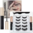 thumbnail image 1 of Magnetic Eyelashes with Eyeliner, 5 Pairs Magnetic Eyelashes with Eyeliner Kit, Magnetic Eyelashes Natural Look, Magnetic Eyelashes with Tweezer Reusable False Eyelashes, Waterproof, No Glue Needed, 1 of 7