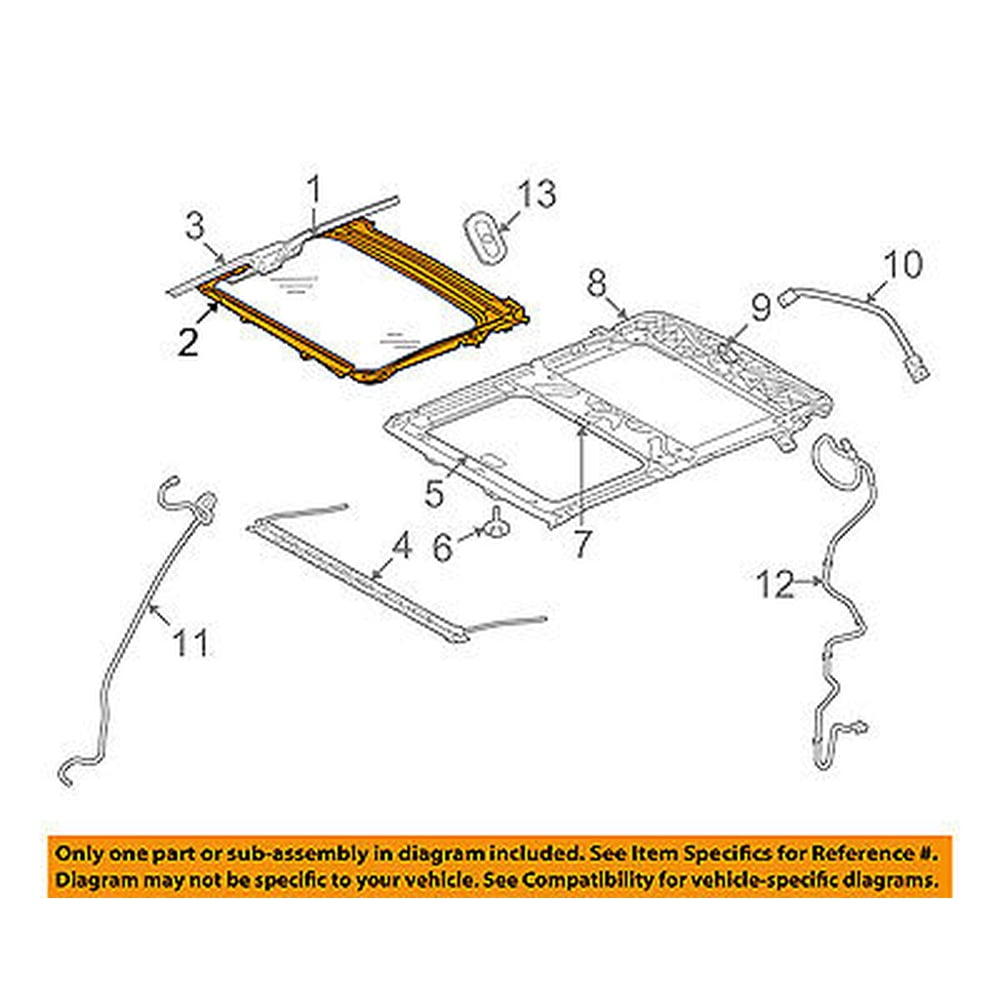 CHRYSLER OEM Sunroof Sun RoofWeatherstrip Seal 5066896AA