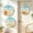 B, variant on Bowayaoa Beach Themed Wooden Hanging Signs, Seashell Wave Pattern Wall Ornaments, Printed Decorative Plaques for Porch, Patio, Bedroom, Bathroom, Beach Cottage and Summer Party Decor