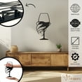 thumbnail image 2 of Violaura Wine Glass Metal Wall Art - Easy to Install Hanging Perfect for Home, Living Room Decor (24.0" x 12.0"), 2 of 8