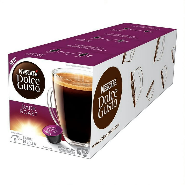 NESCAFE Dolce Gusto Dark Roast Single Serve Coffee Pods, 48 Ct 