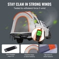 thumbnail image 4 of VEVOR Truck Tent 6.4'-6.7' Waterproof Spacious Pickup Truck Bed Tent with Rainfly Carry Bag for Camping Traveling Outdoor, 4 of 10