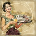 thumbnail image 2 of Bolokofsky, Ronald 26x26 White Modern Wood Framed Museum Art Print Titled - Mid Century Housewife, 2 of 4