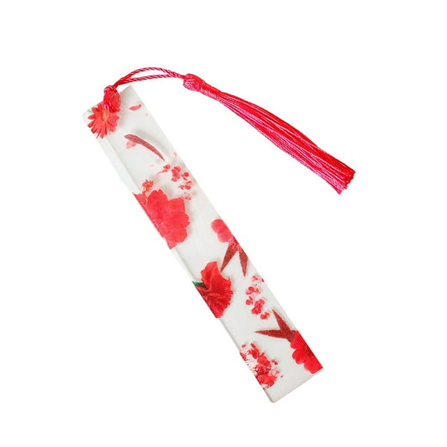 Methold Marcadores de resina, marcador de página de flores secas, papelería para maestros, suministros escolares, marcapáginas para niñas, Type3 NO3