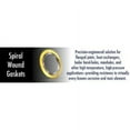 thumbnail image 2 of Spiral Wound Gasket with Flexible Graphite Filler for 4" Pipe, Pressure Class 150#, 304 Stainless Steel (Pack of 6), 2 of 9