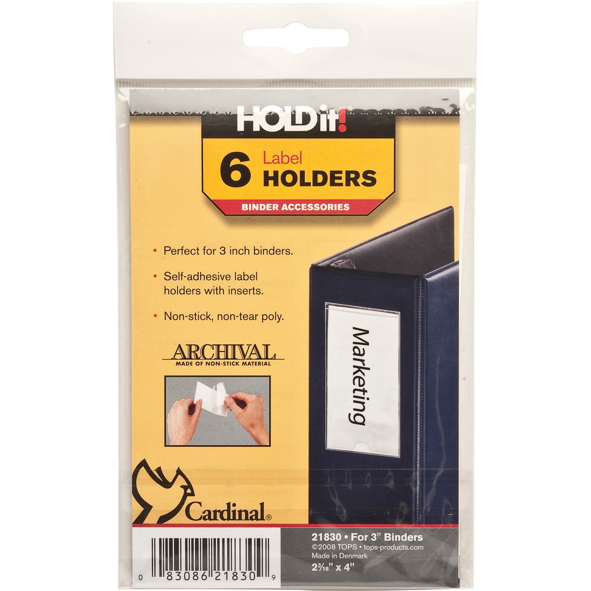 Cardinal HOLDit! SelfAdhesive Label Holders