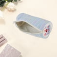 thumbnail image 3 of Unique Bargains 1 Pc Lady Portable Cylindrical Makeup Bag for Wedding Light Blue Polyester, 3 of 6