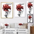 thumbnail image 4 of Designart "Crimson Carnation On Black And White Ink" Carnations Wall Art Prints, 4 of 7