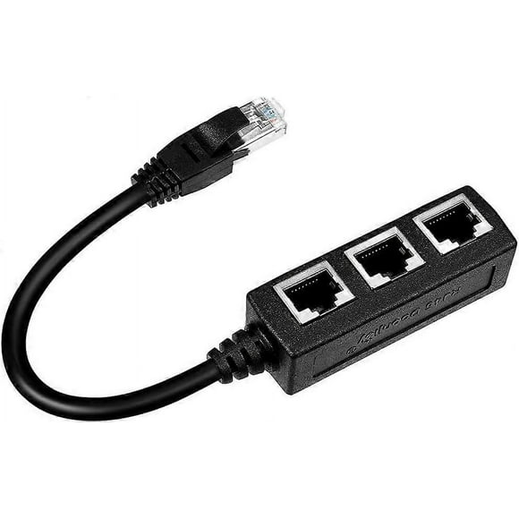 RJ45 Ethernet Cable Splitter,1 to 3 Cable Ethernet Splitter for Super Cat5,Cat5e,Cat6,Cat7 LAN Ethernet
