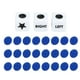 thumbnail image 3 of Juego de dados con fichas, dados de plástico con centro izquierdo y derecho, juego de dados de plástico clásico, diseño elevado, 3 of 14