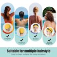 thumbnail image 4 of Gorro de natación de silicona con forma de burbuja para reducir el arrastre, gorro de natación reutilizable para mujeres y hombres, mantiene el peinado sin cambios, 2 uds., 4 of 5