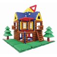 thumbnail image 3 of Magformers Log Cabin 87 Construction Toy Set, 3 of 8