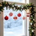 thumbnail image 4 of Fmbmuo 6cm Christmas Baubles Set Electroplated Plastic Balls Hand-Painted Xmas Tree Hanging Pendants for Holiday Party Decor 24pcs Christmas Decor,Multicolor, 4 of 5