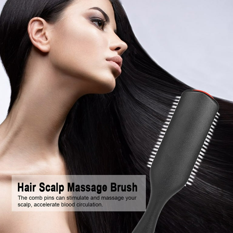 Hair Scalp Massage Hair Brush Anti-static Comb Soft Handle Hairbrush Girl  Hair Beauty Care Tool 