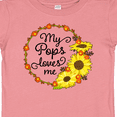 thumbnail image 4 of Inktastic My Pops Loves Me with Sunflower Wreath Boys or Girls Baby T-Shirt, 4 of 5