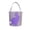 Purple, variant on Purple Personalized Easter Gift Basket With Bunny Design Cloth Material And Velvet Details Sturdy Handle For Carrying Treats During Easter And School Celebrations