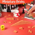 thumbnail image 5 of 2000 Pieces Mini Bricks for Landscaping Miniature Bricks Brick Wall Small Bricks for Garden Parts,1/35 Scale, 5 of 5
