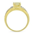 thumbnail image 5 of 10k Yellow Gold Oval Opal And Diamond Ring, 5 of 6