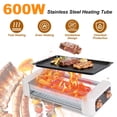 thumbnail image 3 of Multifunctional 3-in-1 Electric Hot Dog Roller Machine Non-Stick Sausage Grill Griddle Smokeless BBQ with 3 Temperature Settings & Overheat Protection for Home Dorm RV Party, 3 of 6