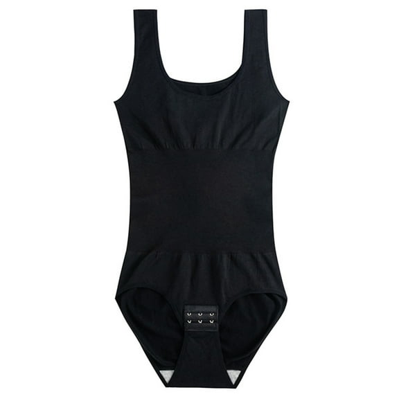 Tummy Control Waist Trainer Full Body Shaper Bodysuit Compression Garment for Women Crotch Buckle Slimming Shapewear