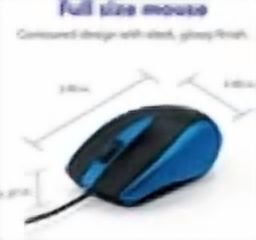 CIRCLE- Verbatim 99743 Blue Corded Notebook Optical Mouse W/Scroll Wheel