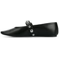 thumbnail image 3 of Journee Womens Naveah Studded Pointed Toe Casual Comfort Ballet Flats, 3 of 9
