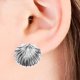 thumbnail image 3 of par de pendientes de concha, aretes de concha marina, aretes bohemios de verano a la moda, aretes de océano, joyería de playa con estilo, regalo para mujer, 3 of 8